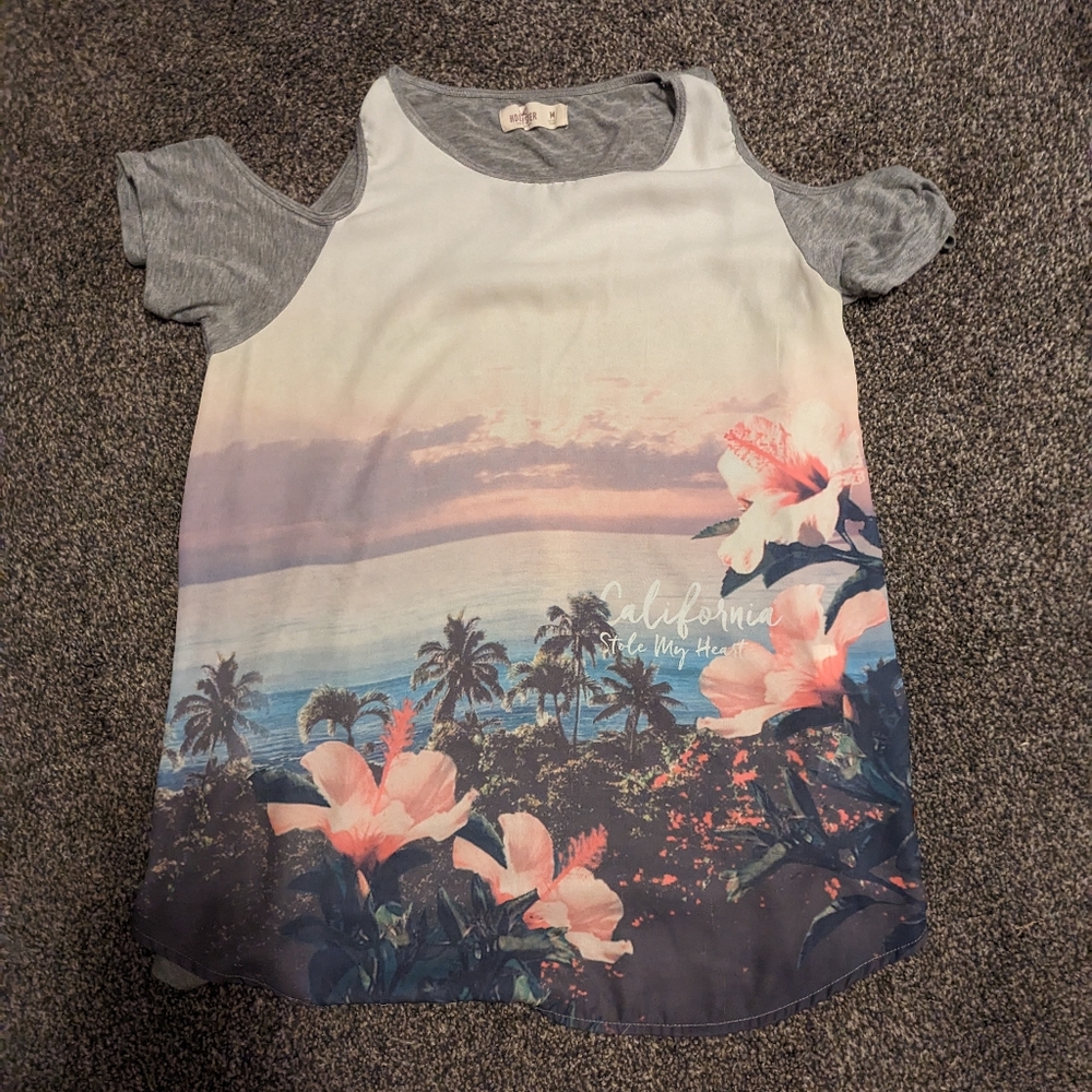 Hollister cold shoulder top